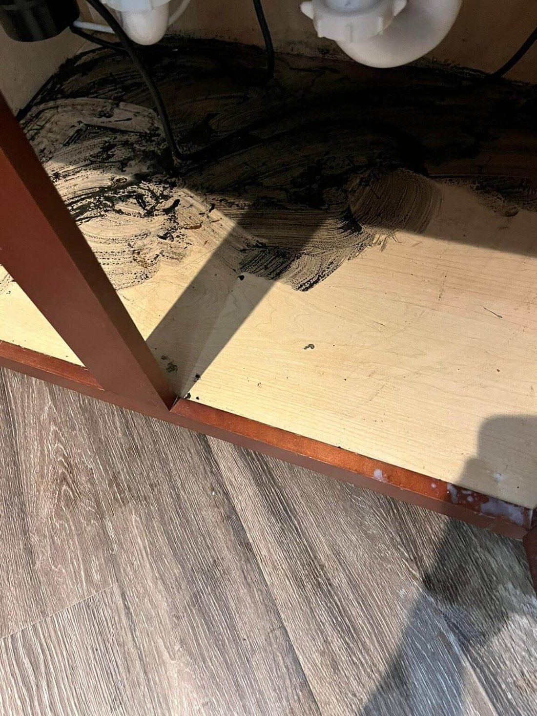 Carpeted room before a deep clean